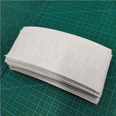 سفید ڈائی کٹ اسٹیکر